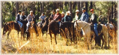 Trail riding with Missouri Fox Trotters